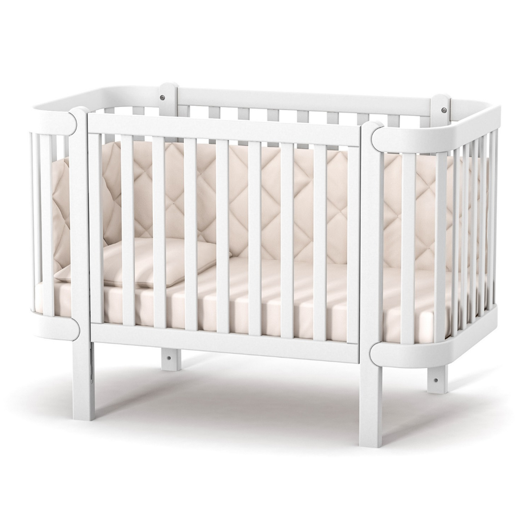 Dětská rostoucí postýlka Zukko Gekko Kids 120×60. Bílá